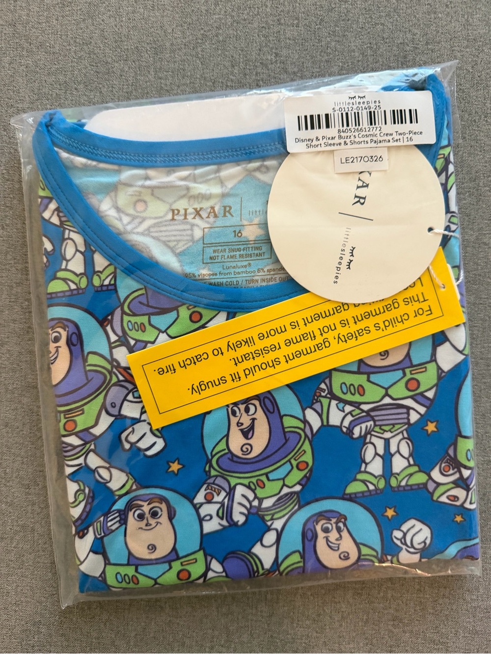 Little Sleepies Toy Story Buzz's Cosmic Crew Two-Piece Pajama Set